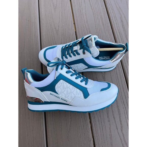 Michael Kors wilma trainer leather shoes size 8.5M - Picture 6 of 10